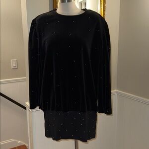 Pering Black Tunic.  Made in France. Gently worn. Size 46.